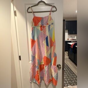 Gap Colorful Geometric Striped Sundress Size 4